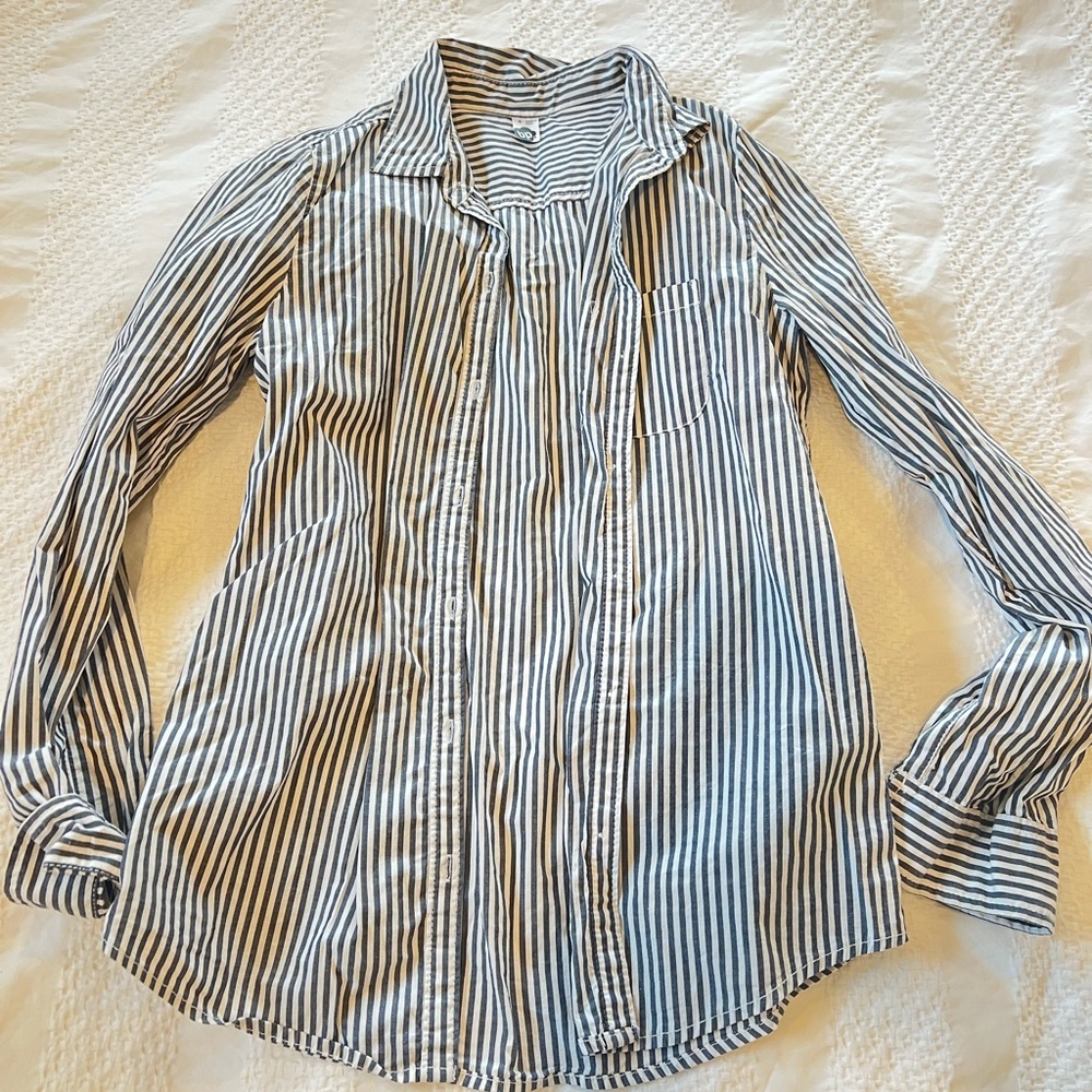 BP button up pin striped